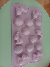 Silikonbackform unbenutzt  lila Hasen siehe foto Total Niedlich  