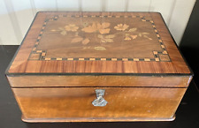 Antik Holz Schmuck Kiste mit