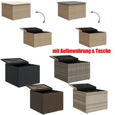 Gartenhocker mit Kissen Poly