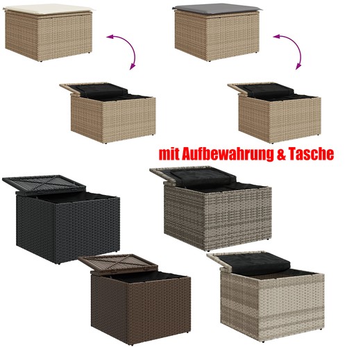 Gartenhocker mit kissen poly - kissen,