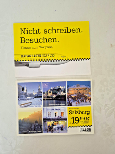 Airline postkarten hapag - airline,