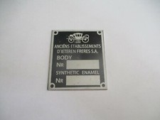 Nameplate body Porsche 356