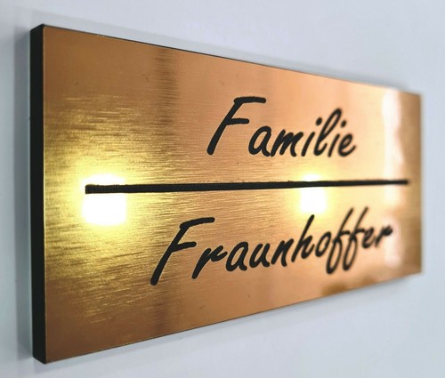Namensschild briefkastenschild - namensschild,
