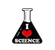 I Love Science Reagenzglas Pin