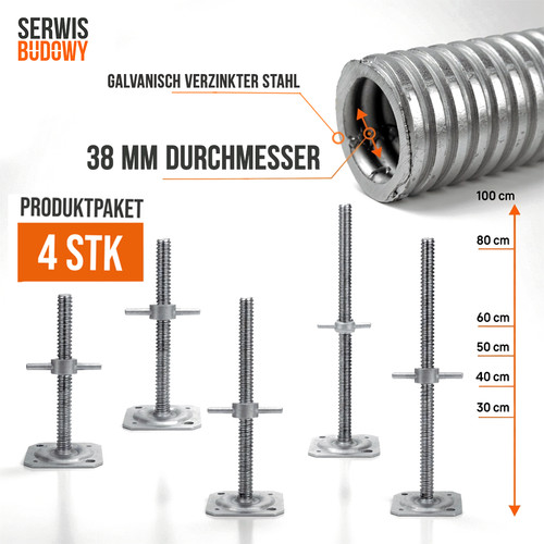 Gerüstfüße spindel - gerüstfüße,