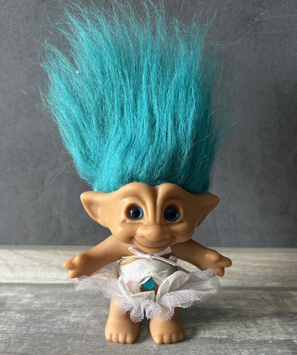 Troll vintage blau rosa - troll,