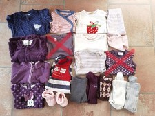 18 teiliges Paket Mädchen Kleidung Gr. 68 Shirts, Strumpfhosen, Strampler, Bodys