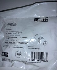 Roth RG Rohr Kupplung 17 - 14 mm Rotguss 1135000539 Press Fitting Heizung Sanitä