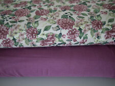 Stoffpaket HILCO Sweat Chrysanthemen & weicher MODAL Sweat uni  2 x 25x155 cm