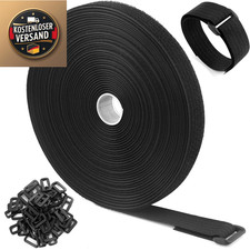 Klettband 10m 2cm schwarz - 2cm,
