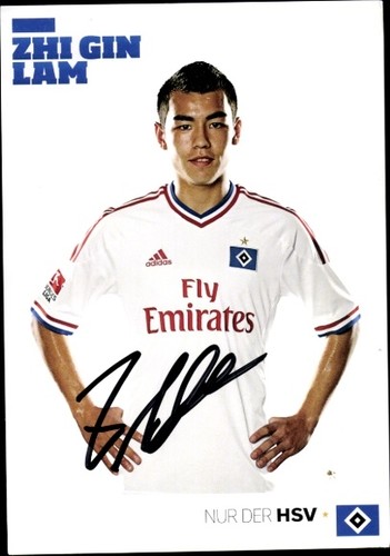 Autogrammkarte fußballer zhi - autogrammkarte,