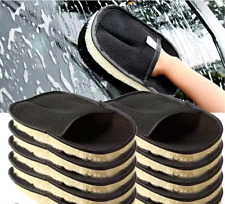 2X Autowaschhandsch Mitt Mikrofaser Waschhandschuh Autowäsche Auto Pflege