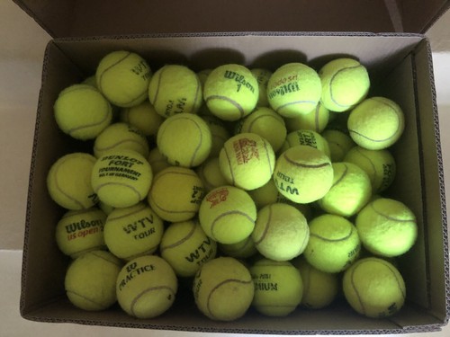 100 gebrauchte tennisbälle - gebrauchte,