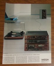 Seltene Werbung vintage WEGA MODUL 700 HiFi Bausteine 1980