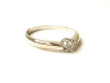 Antiker solitär ring gold - ring,
