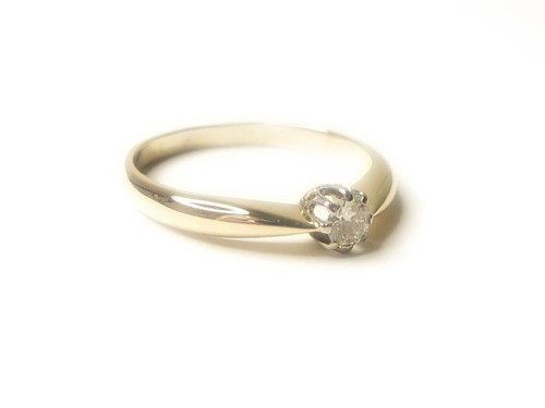 Antiker solitär ring - antiker,