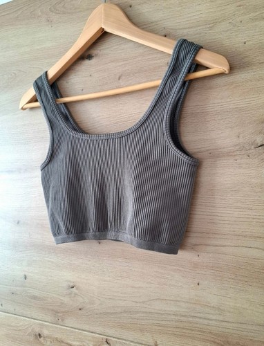 Sister crop top taupe - fb,