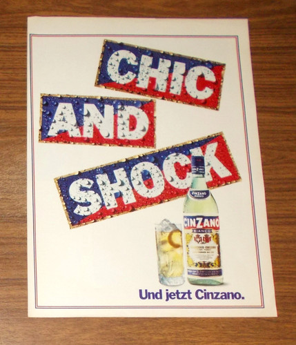 Seltene werbung cinzano bianco - seltene,