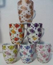 6 Stück Rosentassen - Kaffee-Teetassen - Sammler - Birgit Schrowange - ADLER