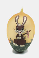 XXL Glas Osterei bemalt Osterdekoration Frühjahr Dekoration Hase Handarbeit 27cm