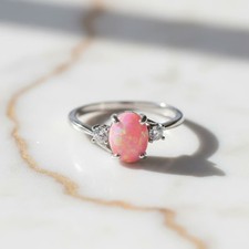 Opal ring silber kristall - ring,
