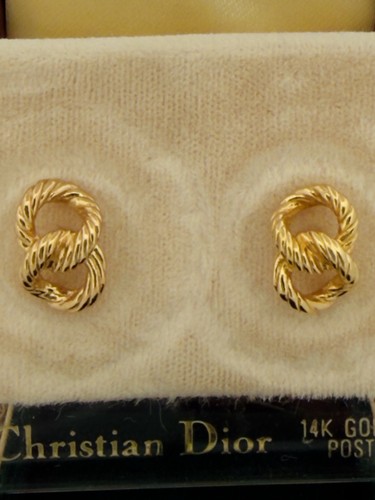 Dior ohrringe gold emaille - ohrringe,