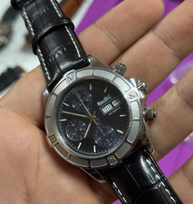 Marcello Chronograph Automatik | Herren Uhr | Leder Schwarz | Swiss Made