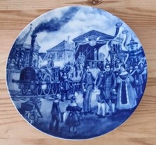 Historica-Teller 1976 Erste Eisenbahn Berlin Design Sammelteller Wandteller