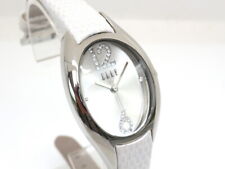 GOLDJUNGE69 * ELLE DAMEN- ARMBANDUHR- ELEGANT WEISS - LEDER SUPER CHIC- NEU