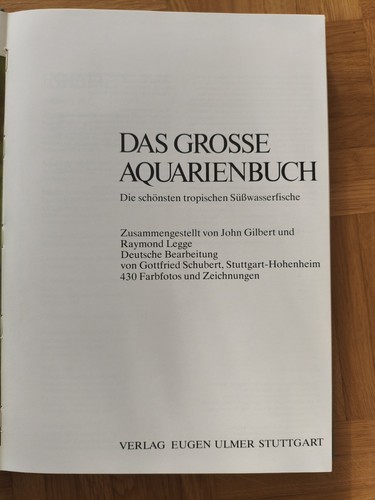 Das große aquarienbuch - aquarienbuch, von