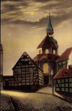 Mondschein Ak Wolgast in