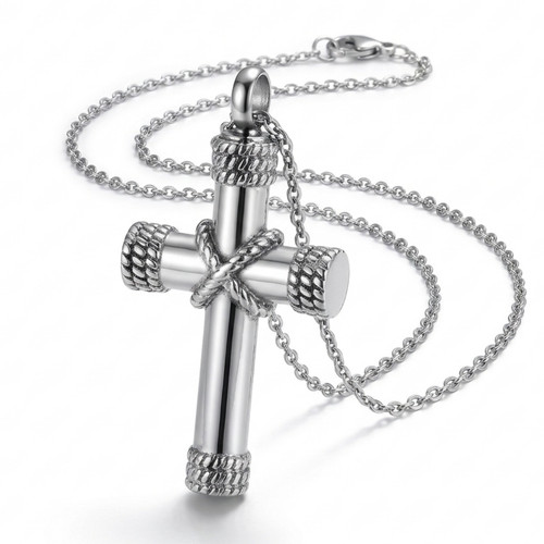 Asche urne halskette kreuz - asche,