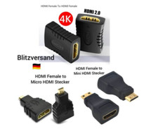 HDMI auf mini HDMI Adapter HDMI Micro Adapter HDMI Buchse Verlängerung Kabel 4D