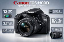 Canon eos 1100d 12mp - 📷, |