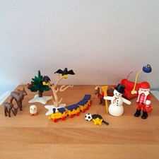 Playmobil Weihnachten Weihnachtsmann Tannenbaum Schneemann