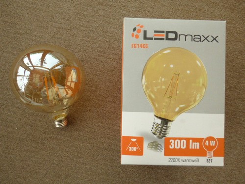 Led globelampe d120mm e27 - led,