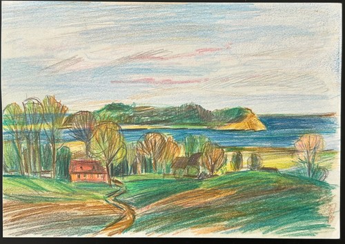 Aquarell haus wald - aquarell, „haus