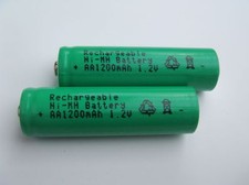 2xAkku Mignon AA Ni-MH 1200mAh 1,2V für SOLAR-Leuchten Lampen LED Lichterketten 