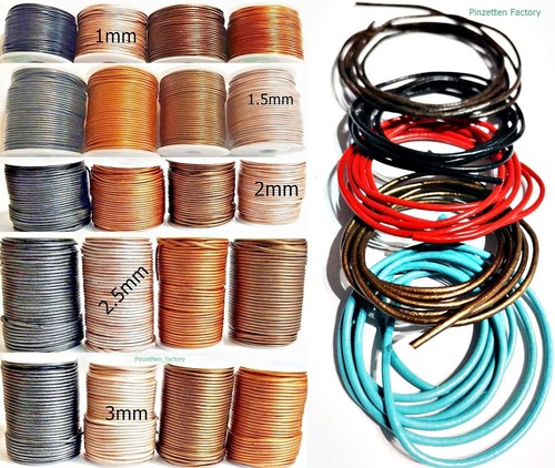 Lederband 8mm rund - lederband, Ø