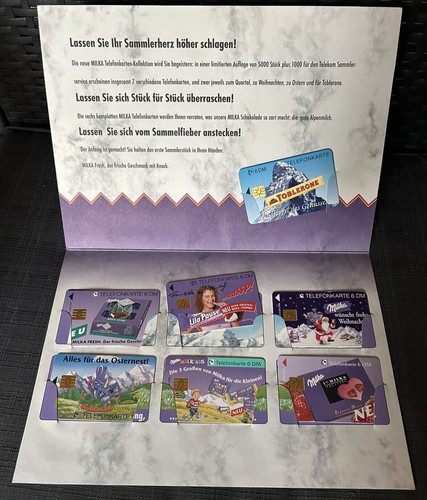 Versch telefonkarten milka - 7, versch.