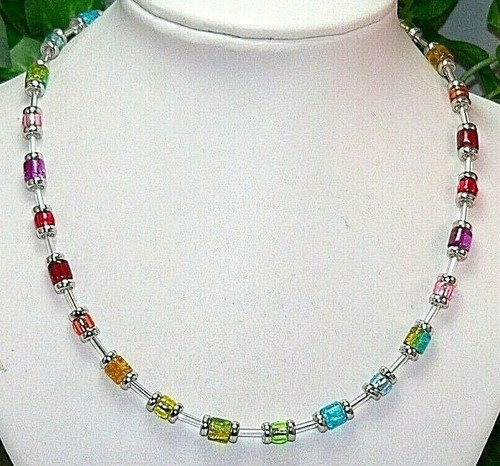 Kette halskette walzen glas - walzen,