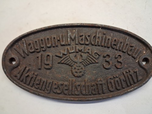 Waggonschild wumag görlitz - waggonschild,
