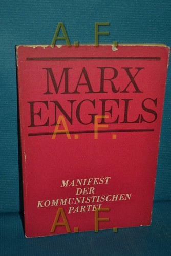 Manifest der kommunistischen - der,