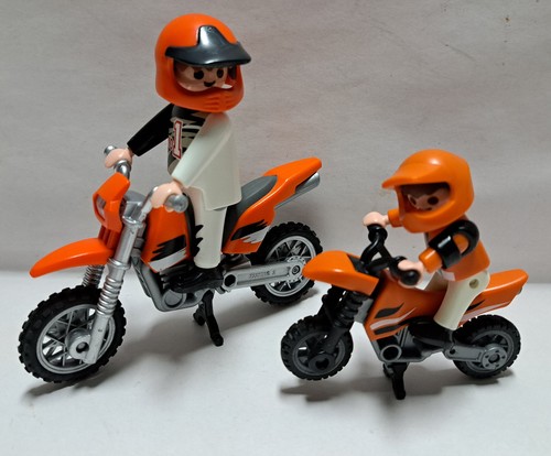 Playmobil motorradfahrer vater - motorradfahrer,