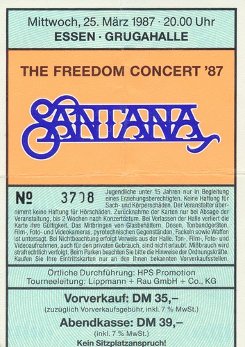 Santana grugahalle essen - santana,