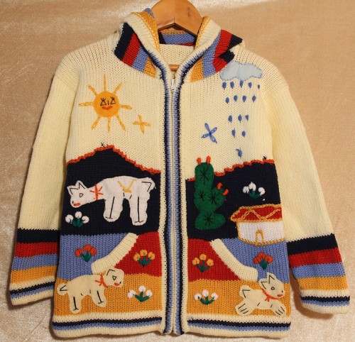 Strickjacke creme weiß - , bunt