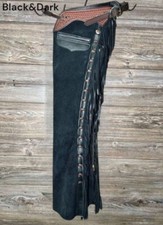 Herren Wildleder Leder Cowboy Chaps Indianer Rodeo Western Handarbeit