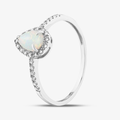 Cluster ring weißgold - cluster-ring, kt