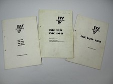Welger DK 115 140 180 Dreiseitenkipper Betriebsanleitung Ersatzteilliste ca 1990