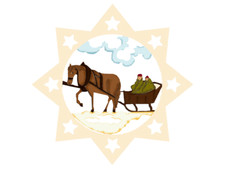 Fensterbild deko pferd - fensterbild,